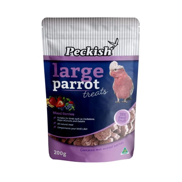 Peckish Large Parrot Treats Mixed Berry 200g