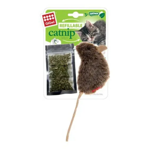 GiGwi Refillable Catnip Mouse